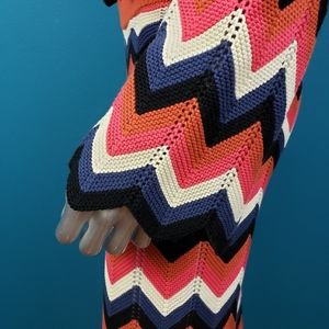 🆕️🌸 ASOS Retro Mod Chevron Crochet Flare Pants Set // (NWT)